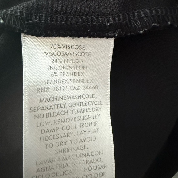 Eileen fisher sleeveless black spandex blend dress xl - Picture 5 of 6